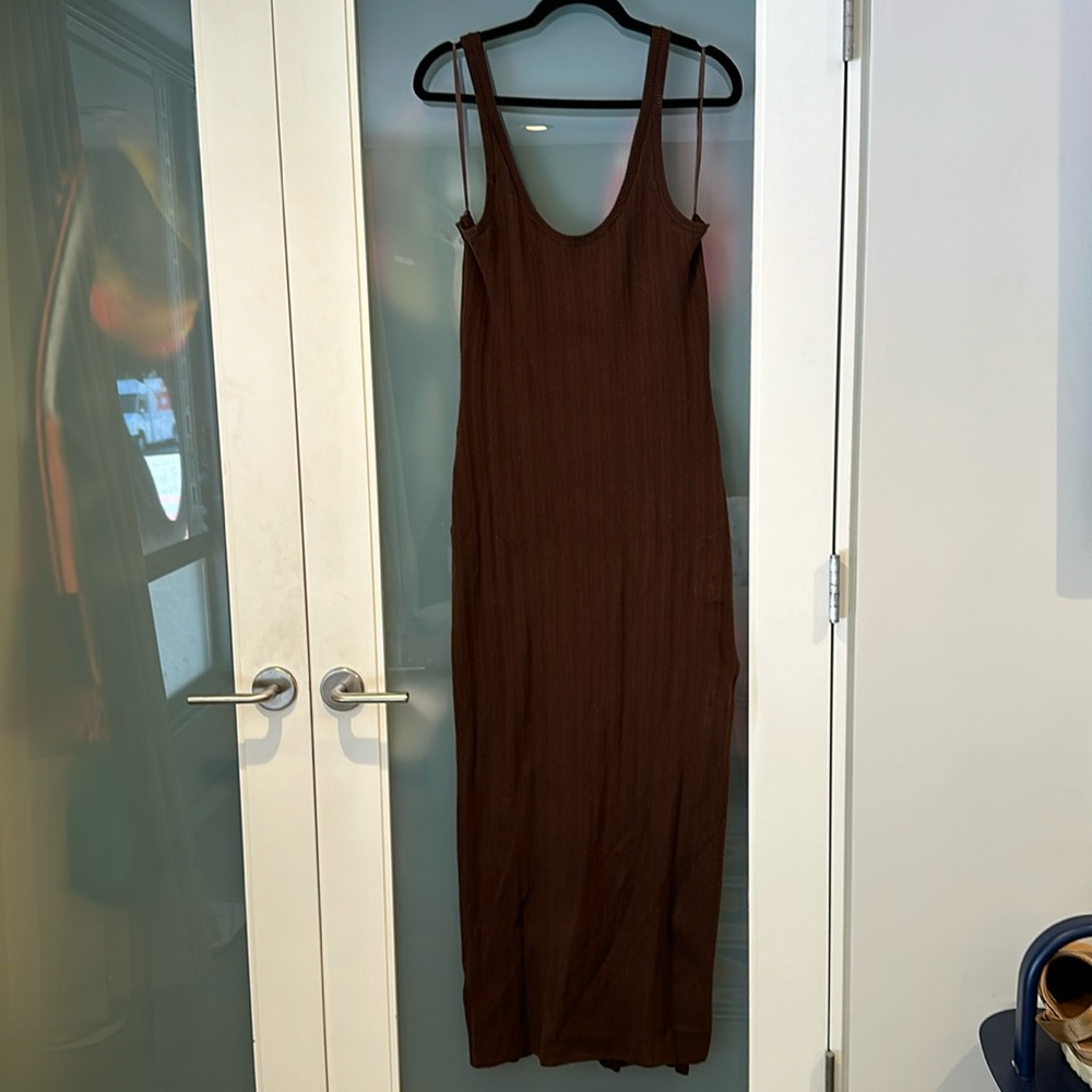 Brown Sweater Maxi Dress -Abercrombie